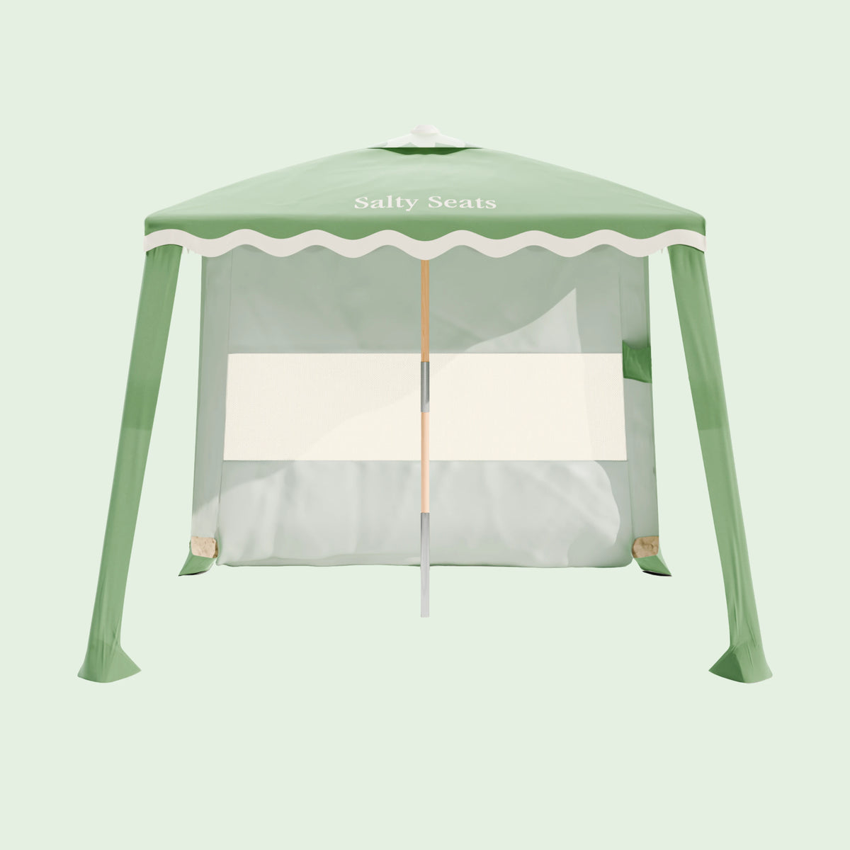Attach the top pole & canopy