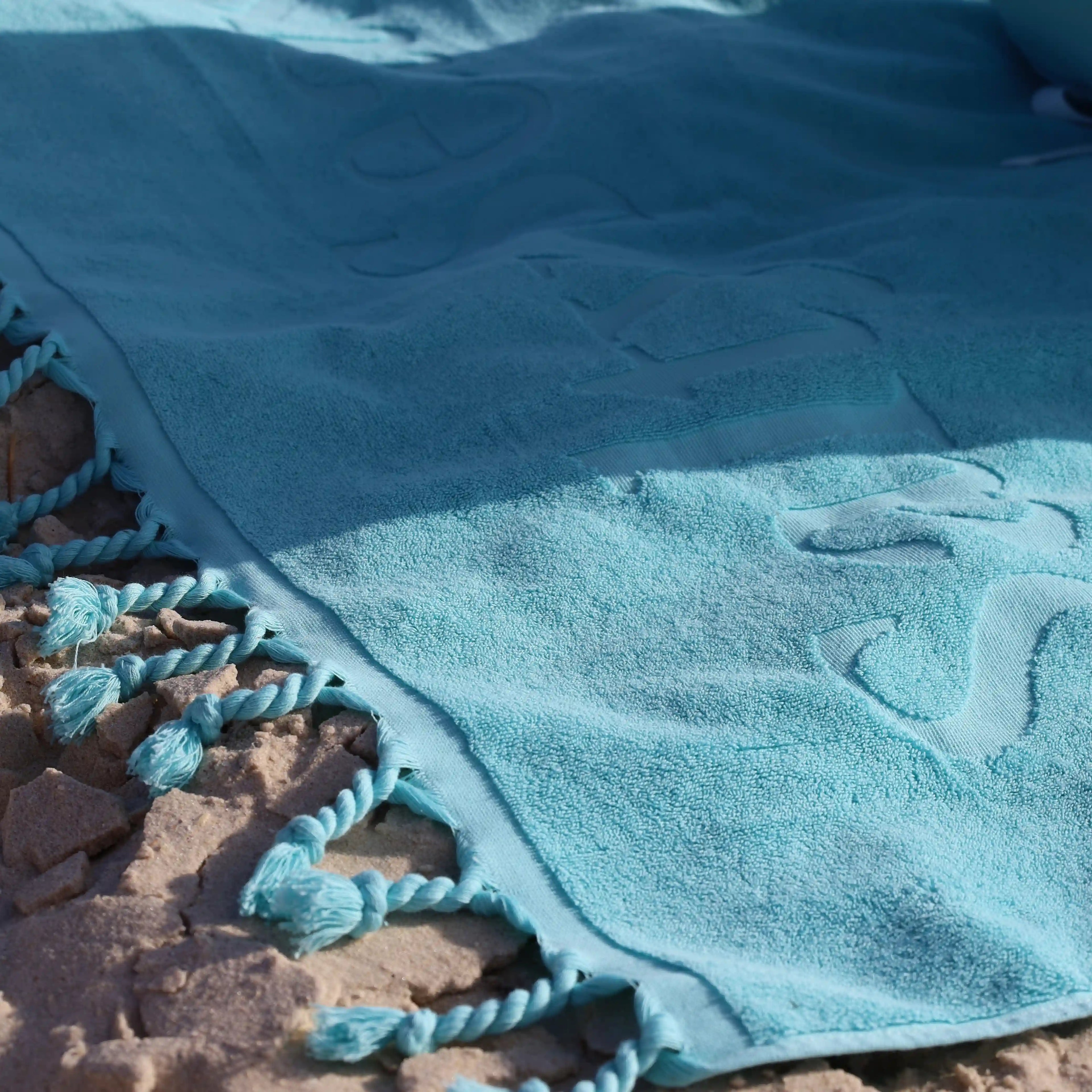 Aqua Beach Towel